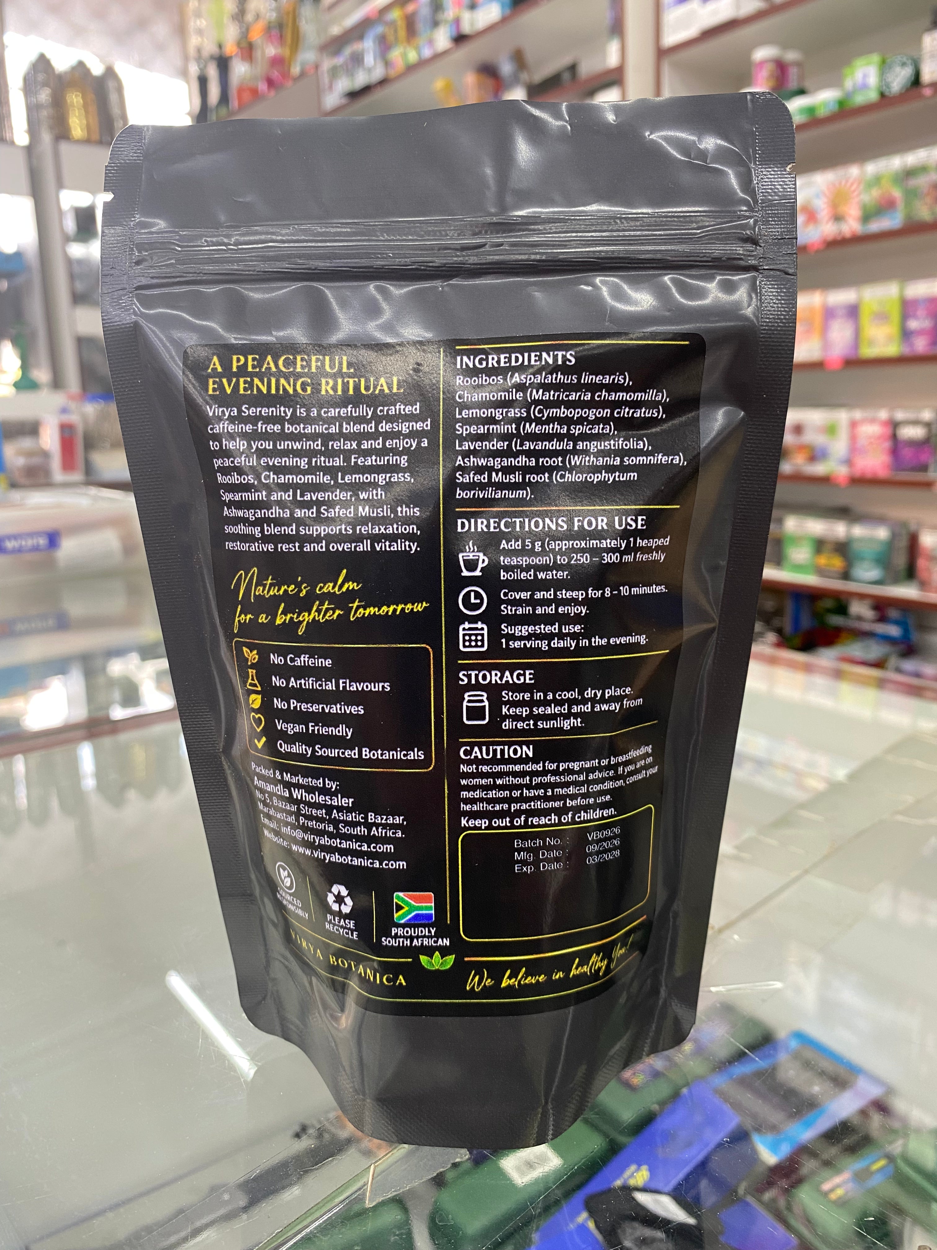 Virya Serenity – Evening Calm Herbal Tea