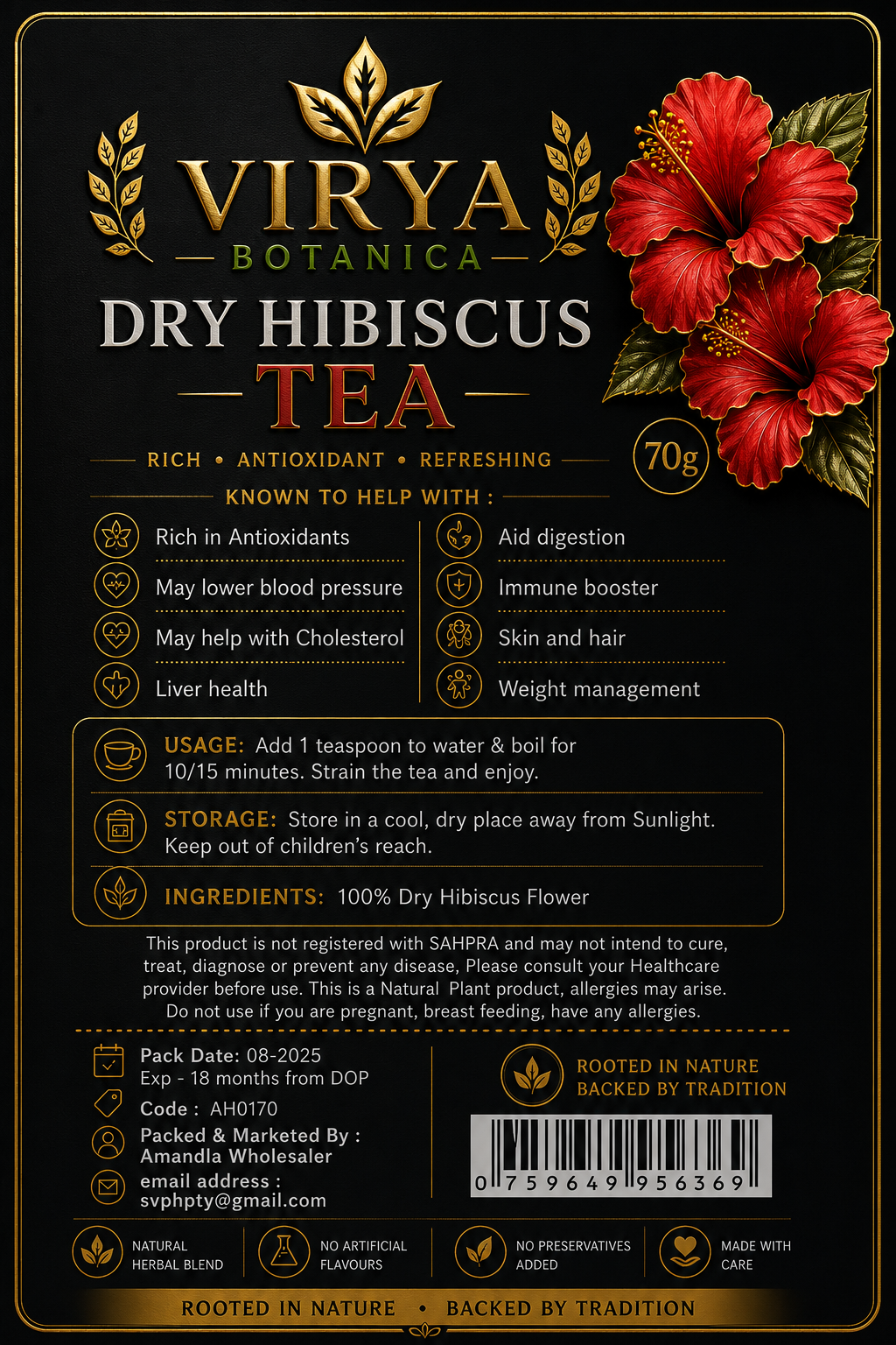 Hibiscus Tea 70G